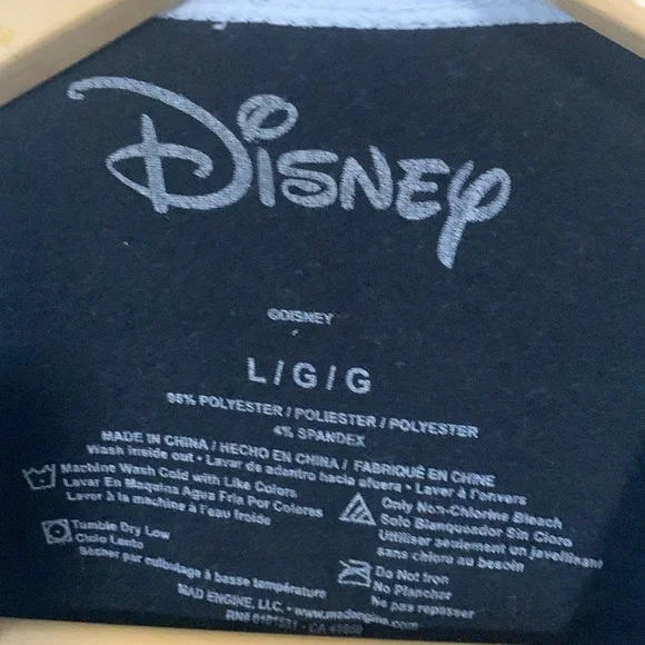 Disney Mickey Mouse Girls Size Large Black Short Sleeve Shirt - Picture 4 of 6